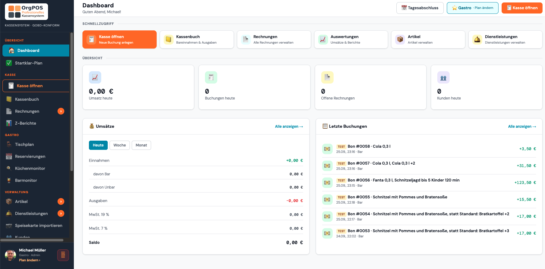 OrgPOS Dashboard